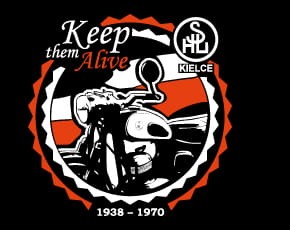Przejdź do produktu Koszulka motocyklowa T-shirt z nadrukiem SHL - czarna, męska