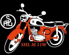 Przejdź do produktu Koszulka motocyklowa T-shirt z nadrukiem SHL M11W - czarna, męska