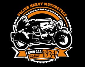 Przejdź do produktu Koszulka motocyklowa T-shirt z nadrukiem CWS 111 - czarna, męska