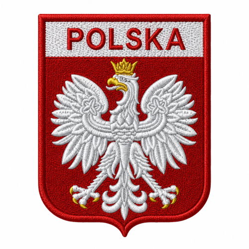Przejdź do produktu Naszywka haftowana  10cm Godło Polskie Orzełek