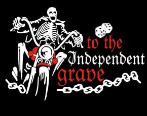 Przejdź do produktu Koszulka motocyklowa T-shirt z nadrukiem Independent to the grave - męska, czarna