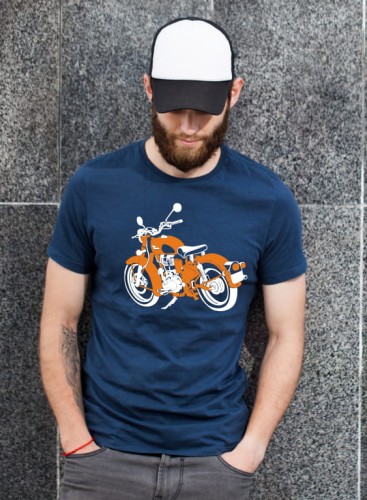 Przejdź do produktu Koszulka motocyklowa T-shirt z nadrukiem Harley Davidson - czarna, męska