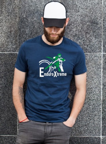 Przejdź do produktu Koszulka motocyklowa T-shirt z nadrukiem Cross Endure Xtreme - czarna, męska