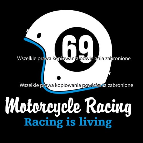 Przejdź do produktu Koszulka motocyklowa T-shirt z nadrukiem Motorcycle Racing- czarna, męska