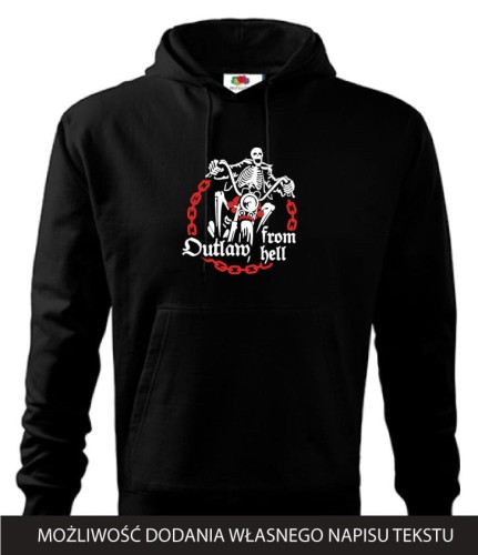 Przejdź do produktu Bluza z kapturem  Męska Outlaw From Hell